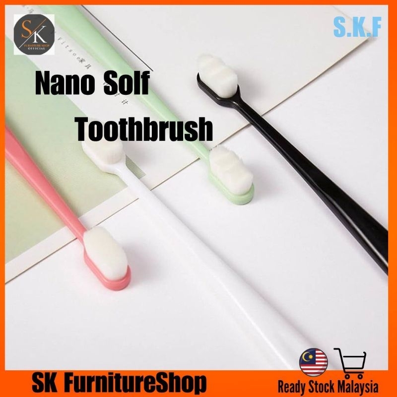 S.K.F Nano Soft Bristles Toothbrush/ Adult Ultra Fine Super Soft Tooth ...
