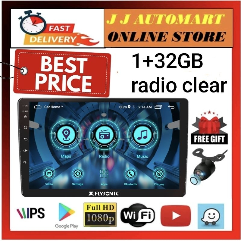 Android 1+32GB 9"/10 inch IPS Android Player QLED With Car Big Screen ...