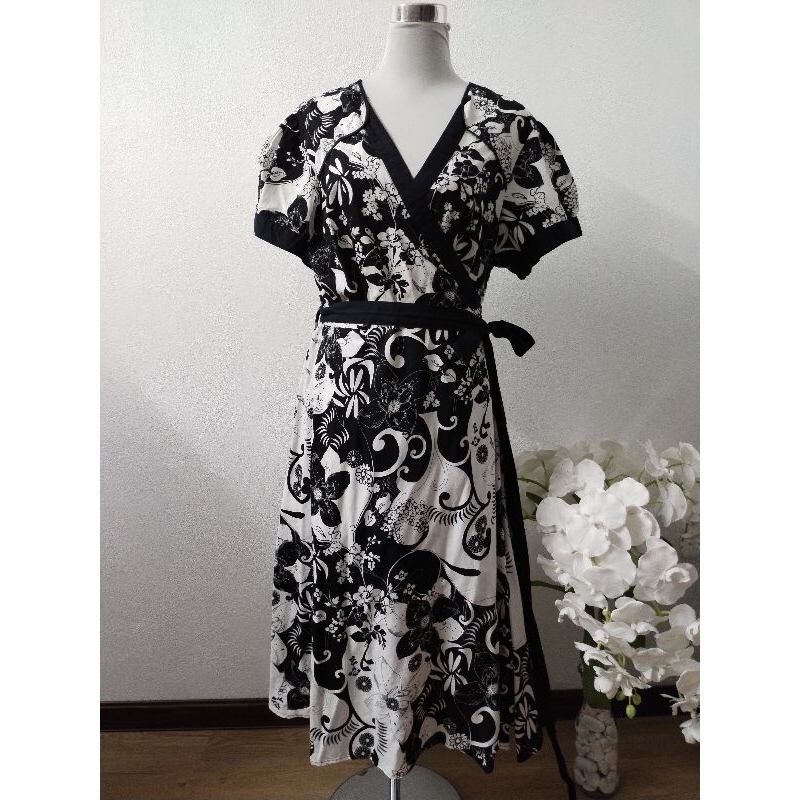 Wrap Dress XL 46 48 Labuh 48 Bundle Ready Stock Shopee Malaysia