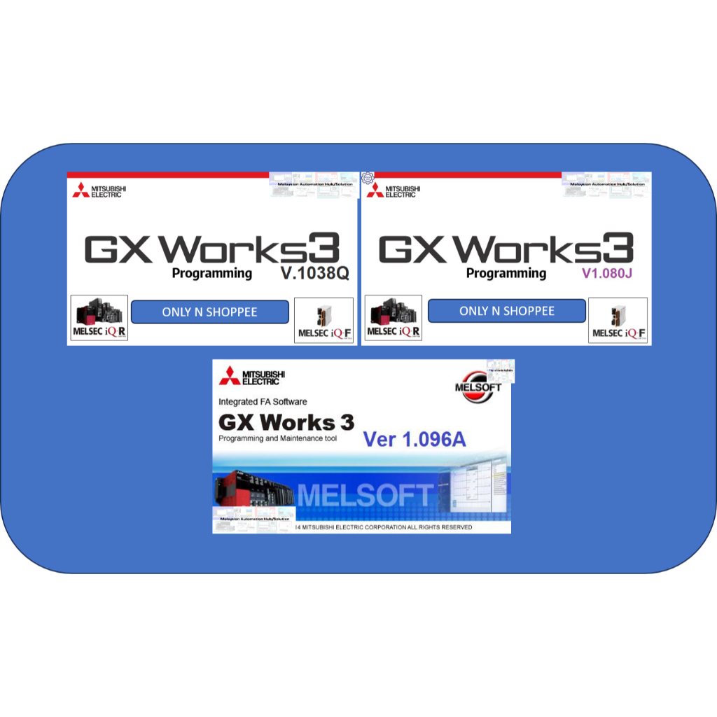 三菱電機 PLC ソフトウェア iQ GX Works3(DVD-ROM版) (日本語版) (1ライセンス)