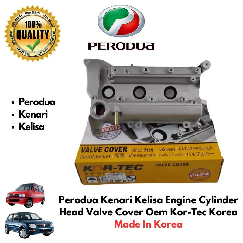 Perodua Kenari Kelisa Engine Cylinder Head Valve Cover Oem Kor-Tec ...