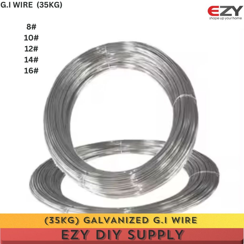 (35KG) GI Galvanized G.I Wire /coil Solid Iron Wire / DAWAI BESI KASAR ...