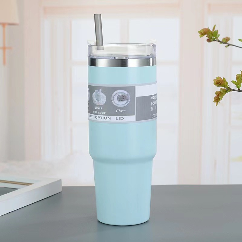 900ML Handle Tumbler tyeso tumbler Mug Thermos Cup Vacuum flask Water ...