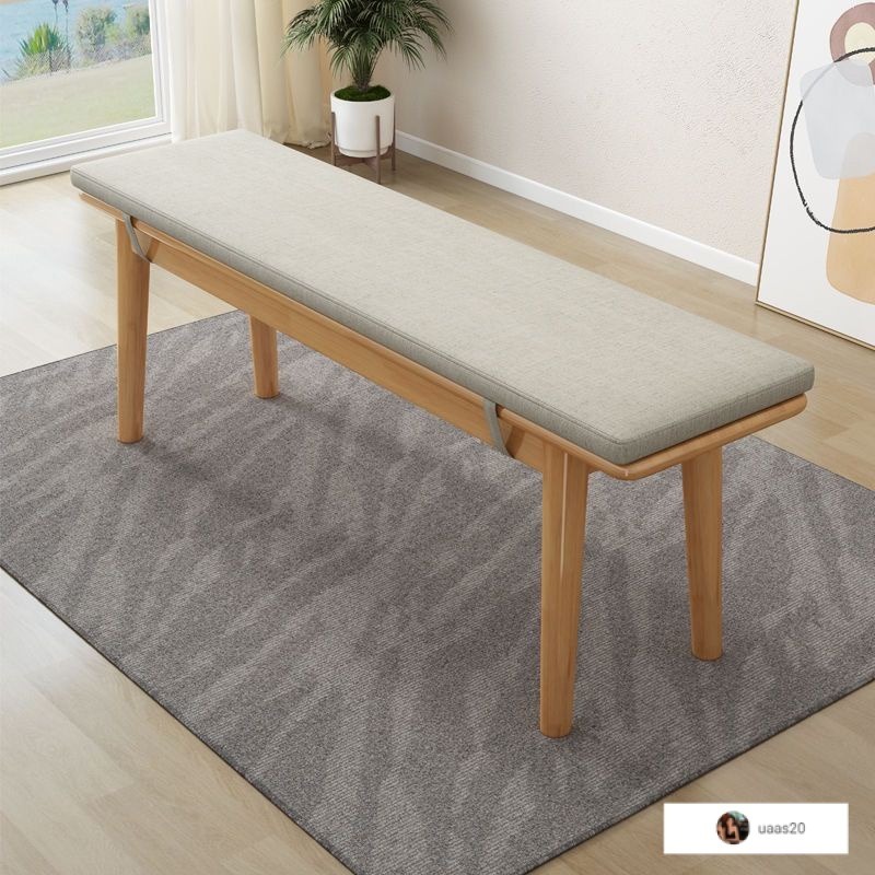 Long bench living room dining table bench modern light luxury solid