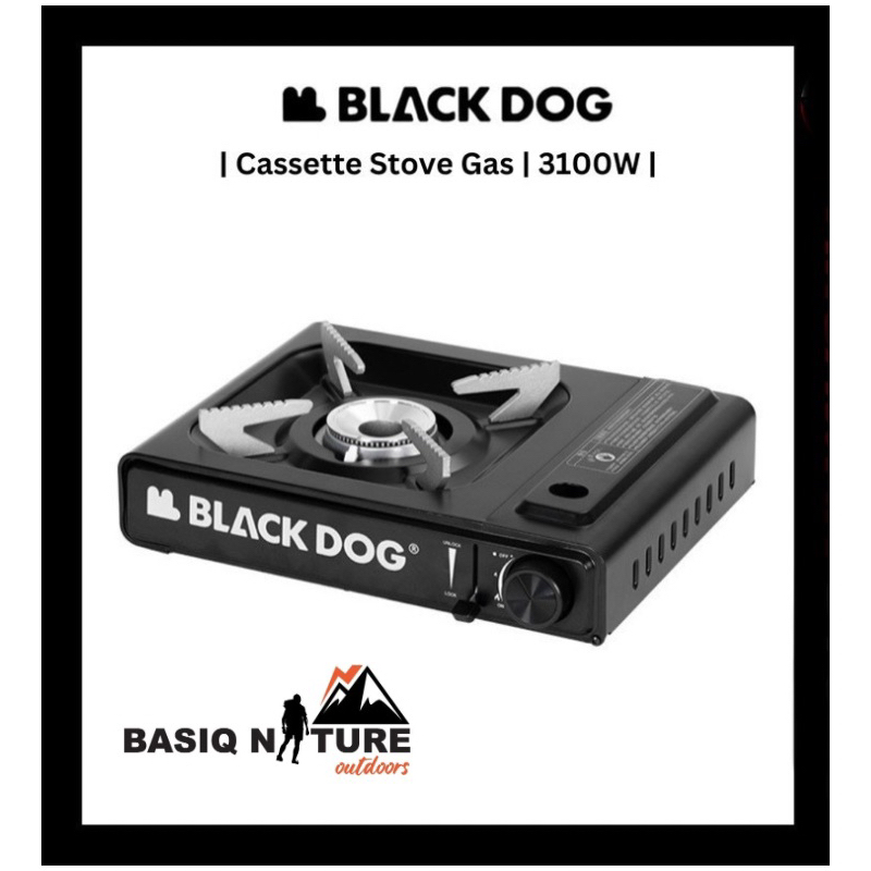 BasiqNature Blackdog Portable Cassette Gas Stove 31000W Auto Cut Off ...