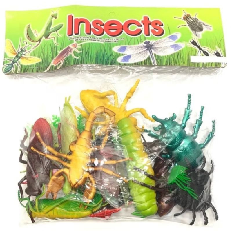 14 pcs giant insect kids play model collection big size set ant ...