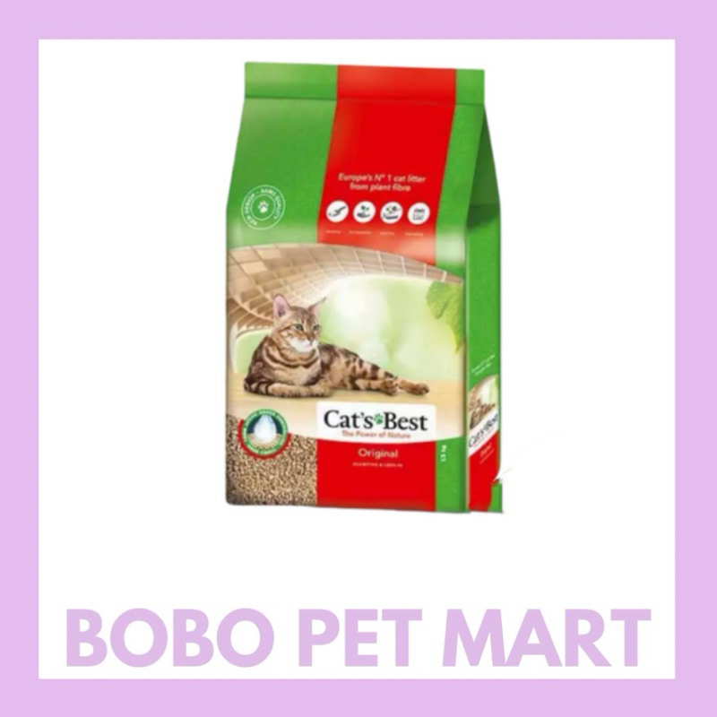 Cat's Best Oko Plus Cat Litter Organic Pine Wood Cat Litter 40L (17