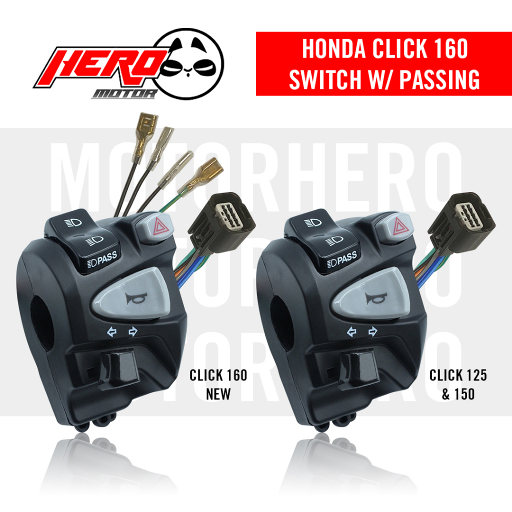 Domino Handle Switch For Honda Click 125 Click 150 with Pssing Light ...