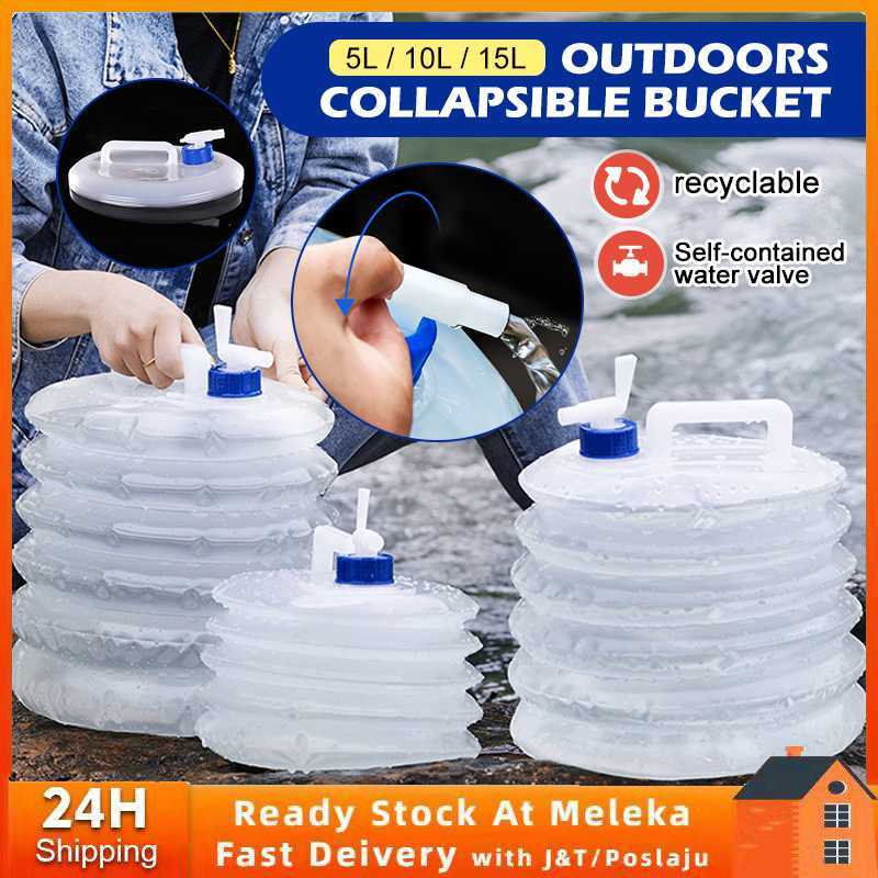 🥤Collapsible Foldable Bottle Outdoor Water Container Foldable Water  Storage Bottle Bucket Pail for Camping Picnic Hiking