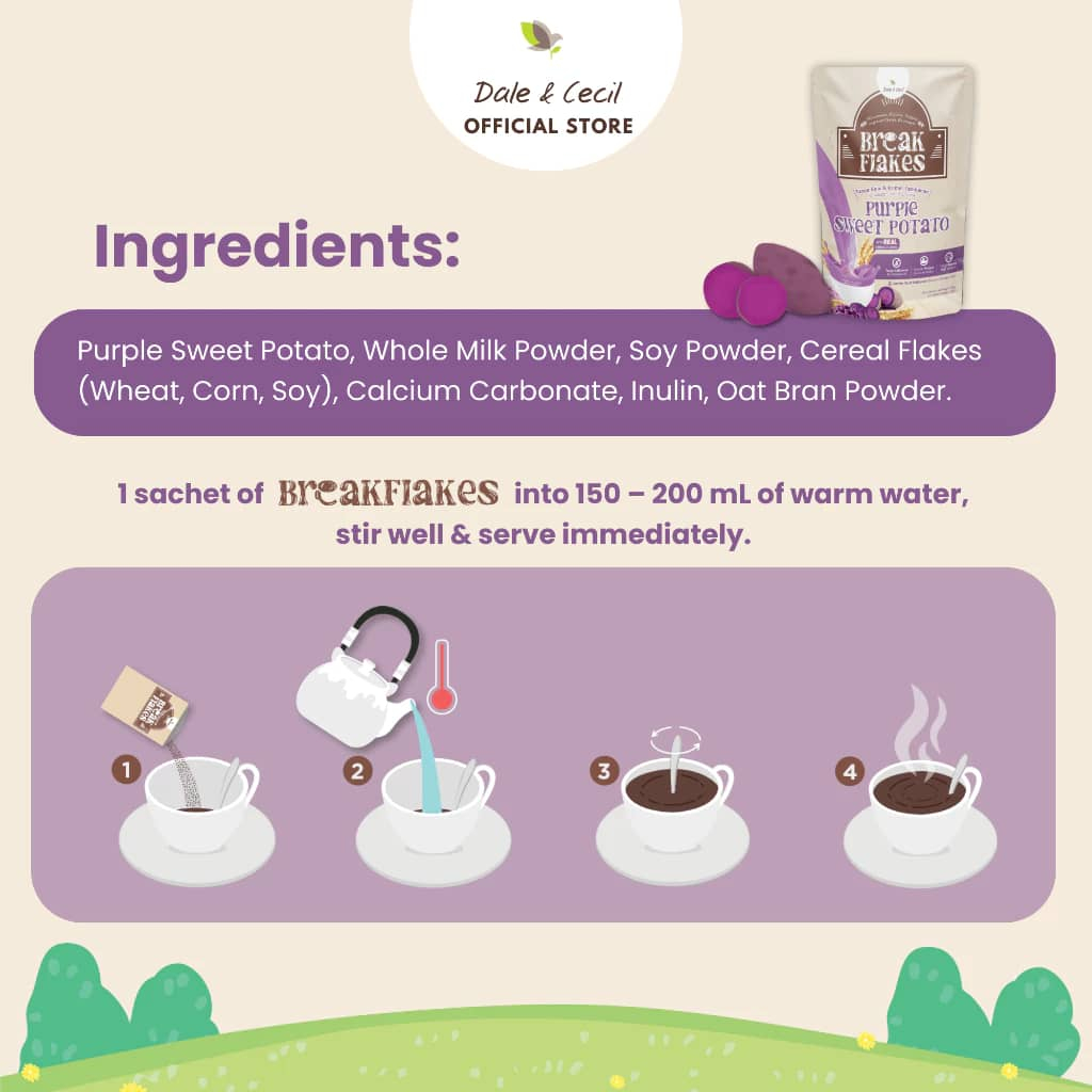 BreakFlakes Break Flakes Purple Sweet Potato/Original/Choco Healthy ...