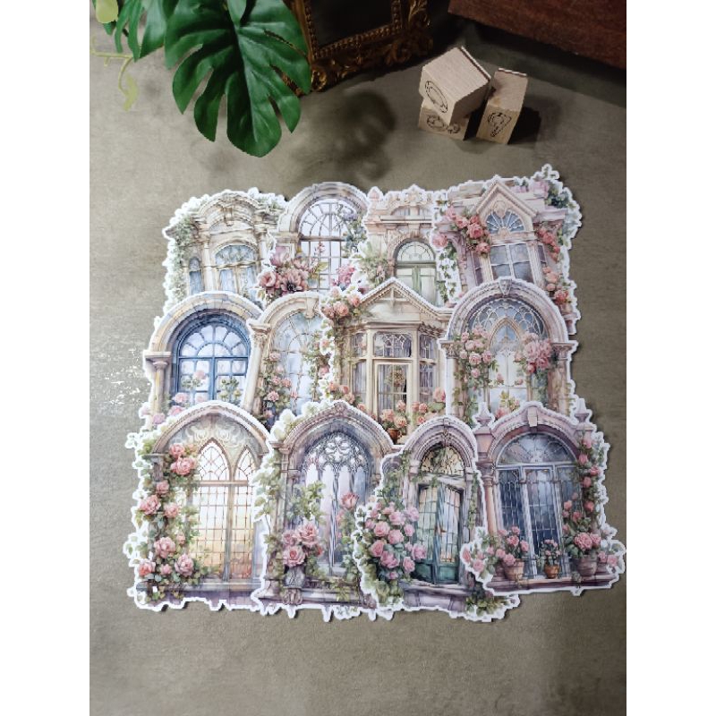 Vintage Window Sticker (150 gsm Glossy Photo Paper Sticker) | Shopee ...