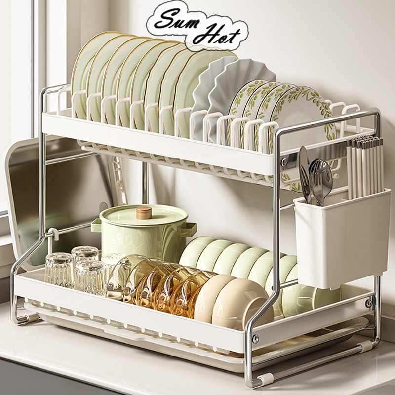 Stainless Steel Dish Rack Dishwasher Rack Strong Kitchen Sink Dish Rack ...