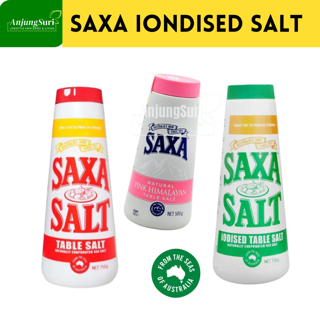 Garam Iodine Table Saxa Salt Pink Iodised Natural Sea Salt Garam Sihat