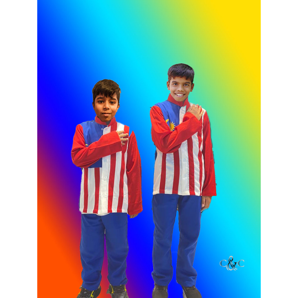 Merdeka Baju Boys Set (4 Years To 12 Years) Como Crepe Fashionable 2024 ...