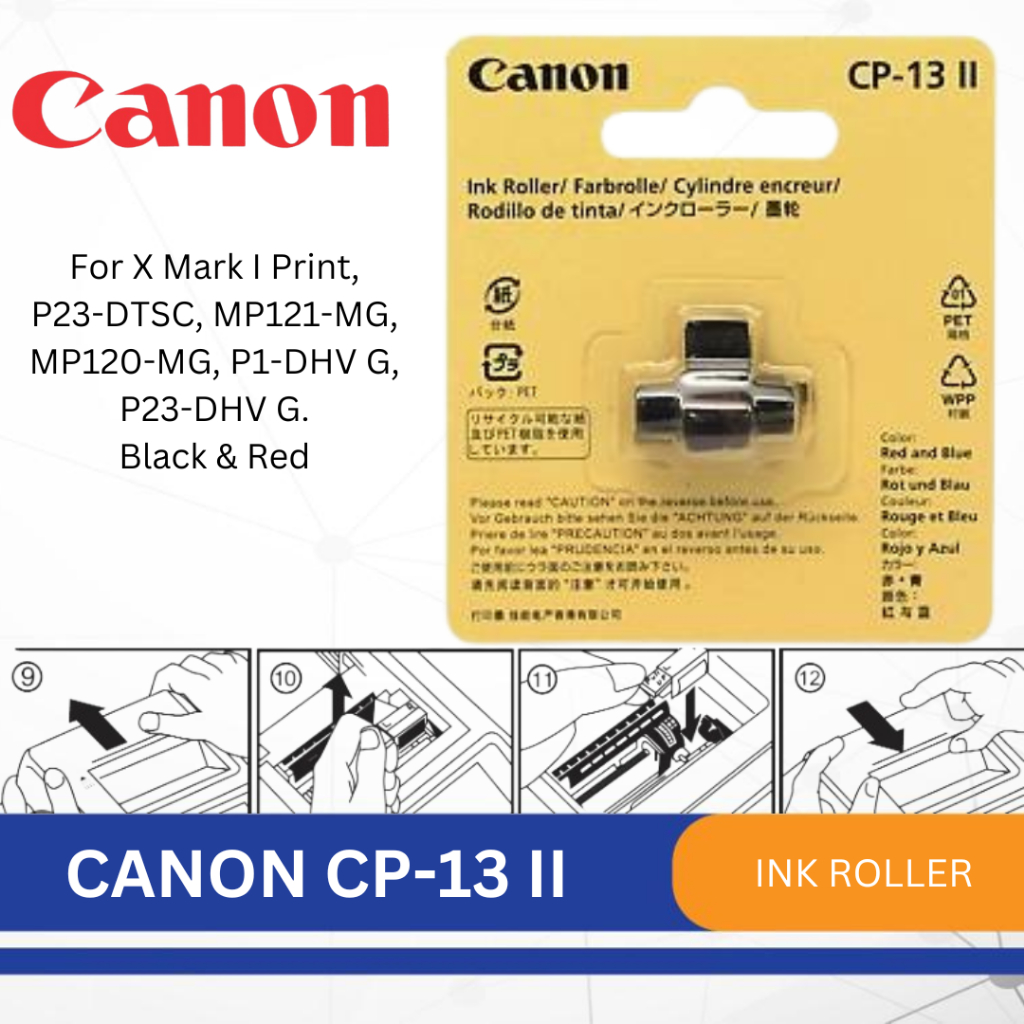 Calculator Ink Roller Canon CP-13 II | Printing Calculator Ink (Red ...