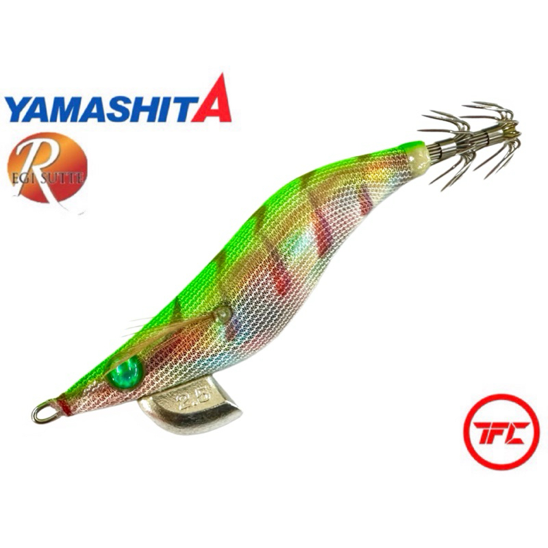 Yamashita EGI Sute R Glow Green 2.5N F/BHT – Köder-Jig Für Tintenfisch, Sinkend, 10g