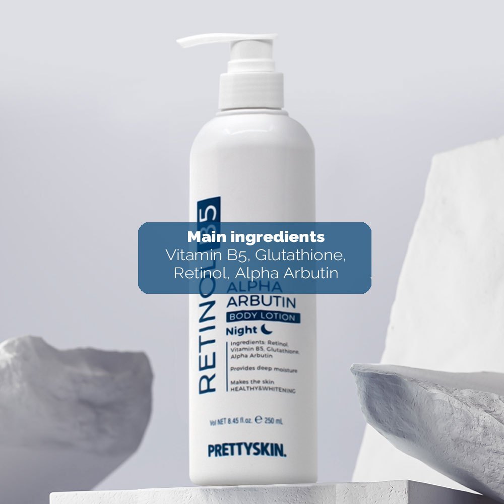 Prettyskin Glutathione V10 Alpha Arbutin Body Lotion 250ml B5 B3  | Shopee Malaysia