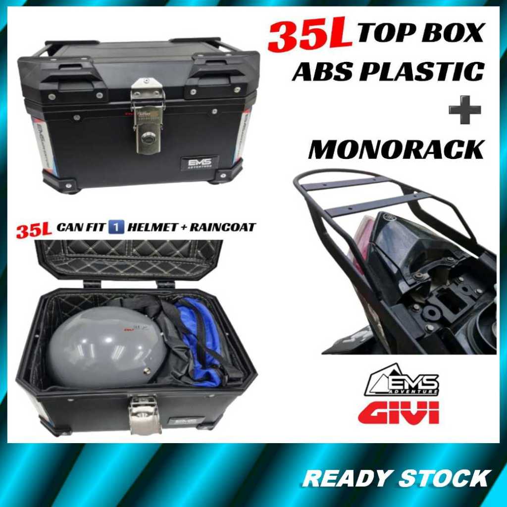 Ems Adventure L Abs Plastic Top Box Same Aluminum Design Givi Monorack Advance Rack Mv Mrv