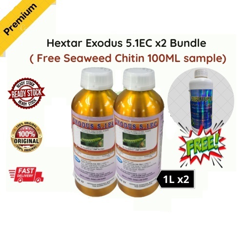 Hextar Exodus 5.1EC Insecticide x2/ Benzoylurea/ Racun Serangga/ Racun ...
