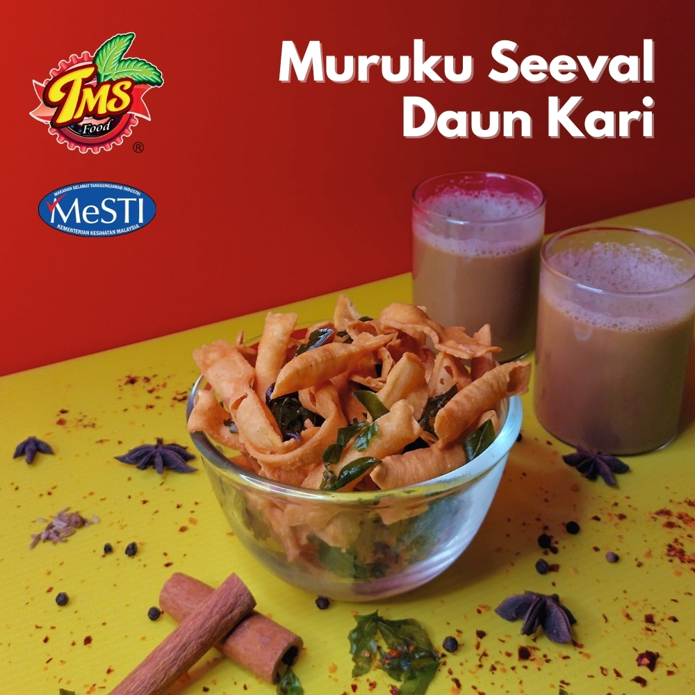 TMS Muruku Seeval Daun Kari Kacang Putih Original Buntong Ipoh | Shopee ...