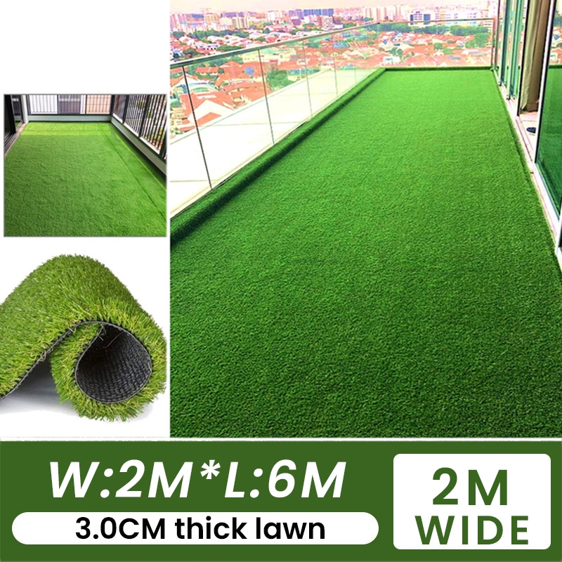 2M*6M Artificial Grass Indoor Outdoor Pet Faux Synthetic Grass Carpet ...