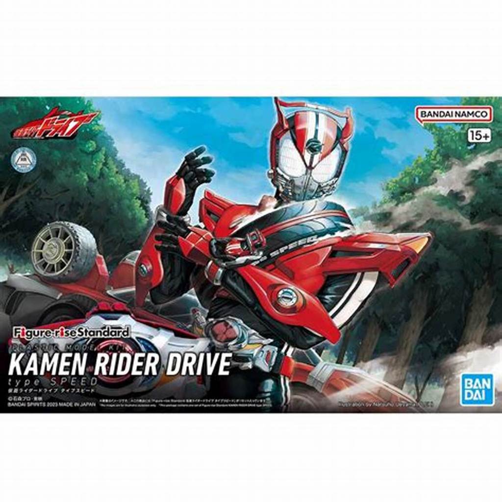 BANDAI Kamen Rider Drive Type Speed – Modèle Figure-Rise Standard, Kit Plastique