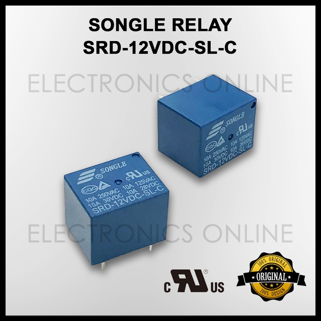 Songle relay SRD-12VDC-SL-C SRD-24VDC-SL-C Automation Security Door ...