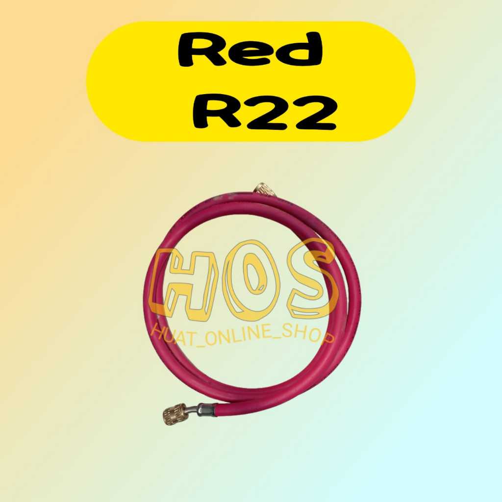 Uxcell Yellow AC Charging Hose – 1.5m Length, 1/4 SAE Thread, 500 PSI – For Refrigeration