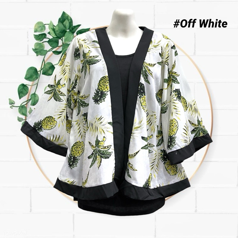 Women s Floral Printed KIMONO Cardigan Free Size Casual Printed KIMONO Outerwear Beachwear Shopee Malaysia