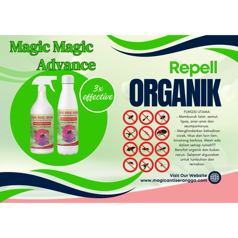 🔥🔥🔥Magic magic advance SPRAY PACK 3x lebih power anti serangga spray ...