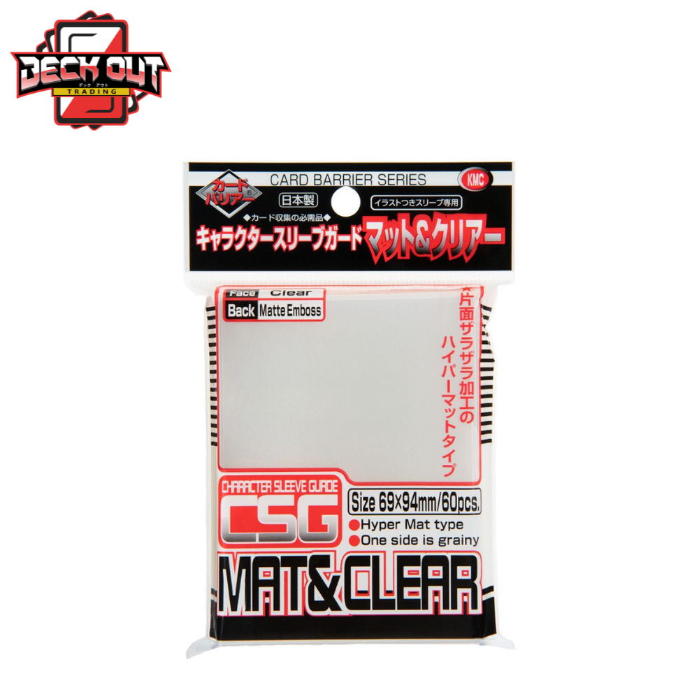KMC MAT & CLEAR Character Sleeve Guard 60pcs 69x94mm (Standard Size ...