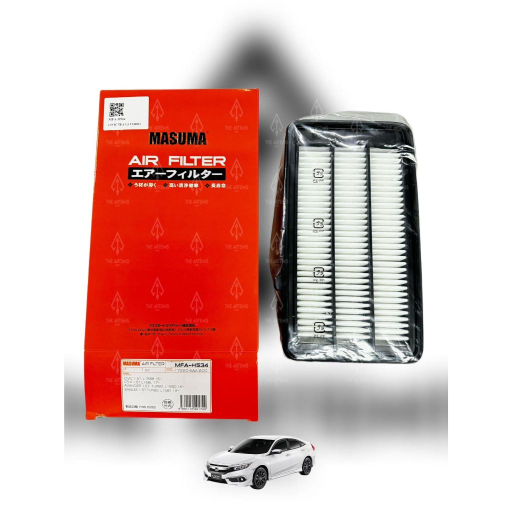 (MASUMA JAPAN) AIR CLEANER FILTER HONDA CRV TME/CIVIC FC TEA 1.5 TURBO
