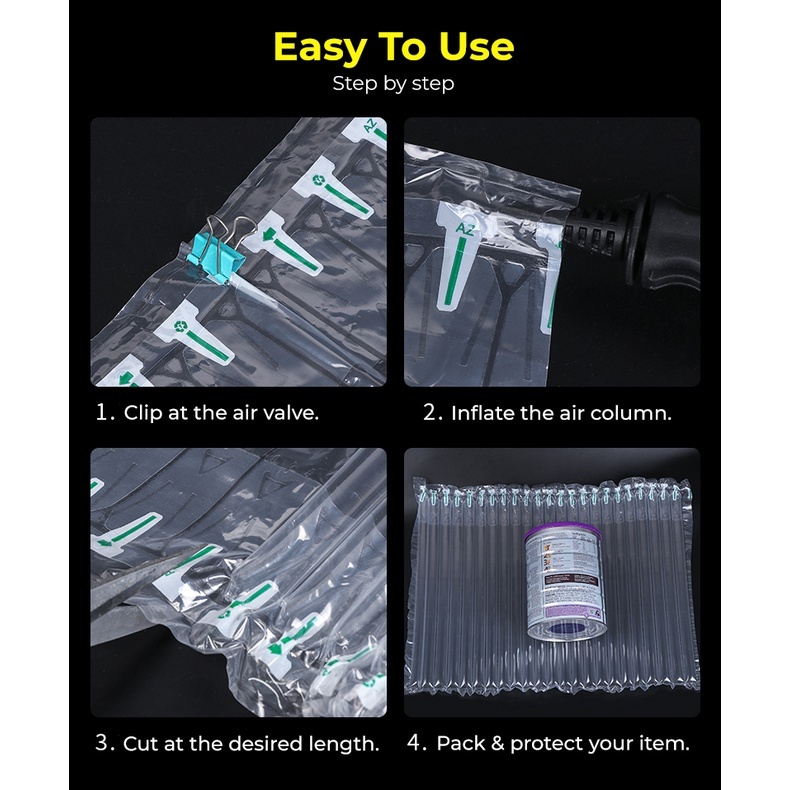 Inflatable Bubble Wrap Air Bubble Wrap Air Bubble Tube Air Column Tube ...