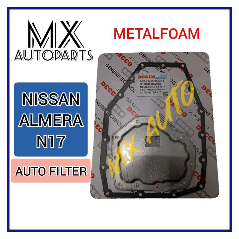 (METALFOAM GASKET) NISSAN ALMERA N17 AUTO TRANSMISION GEAR BOX FILTER ...