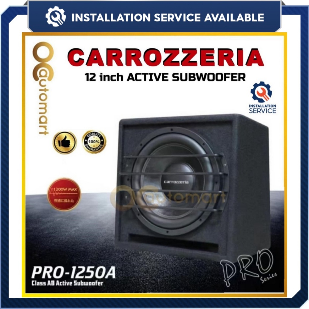[Installation Provided] Carrozzeria 12 inch Pro-1250A Pro Series Sealed ...