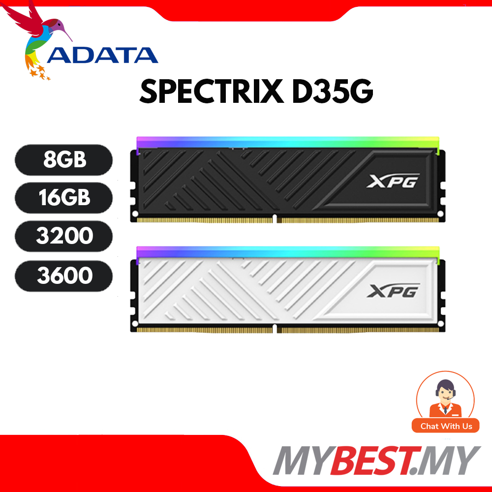 ADATA XPG SPECTRIX D35G 8GB DDR4 3200MHZ / 16GB 3600MHZ DDR4 3600MHZ ...