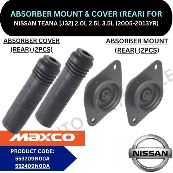 ABSORBER MOUNTING, COVER, SPRING RUBBER (REAR) FOR NISSAN TEANA [J32] 2 ...