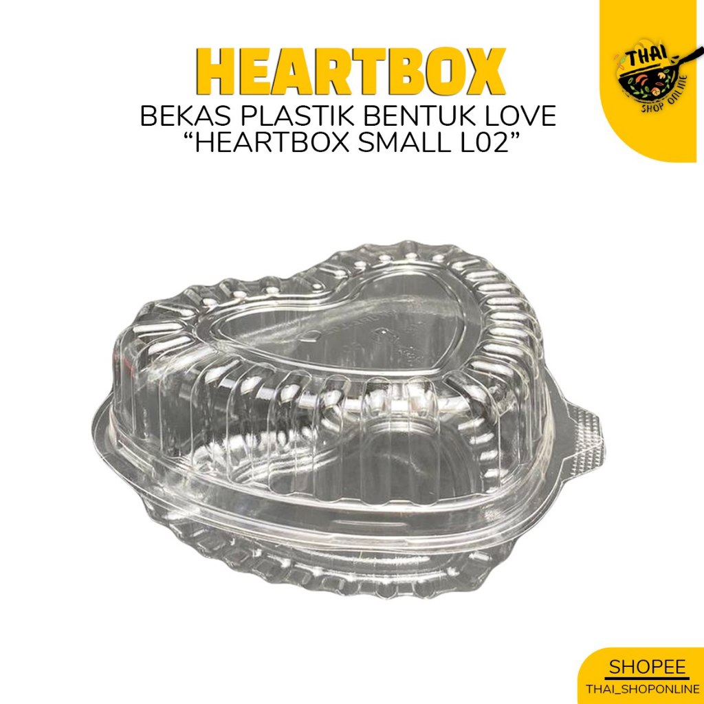 Heartbox Love Small Plastic Microwave Disposable Love Shape Cake ...