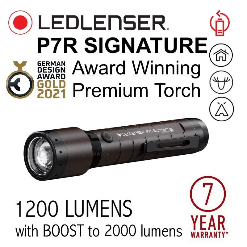 Ledlenser P7R Signature LED Rechargeable, 2500 Lm, 340 M, 8 Modes