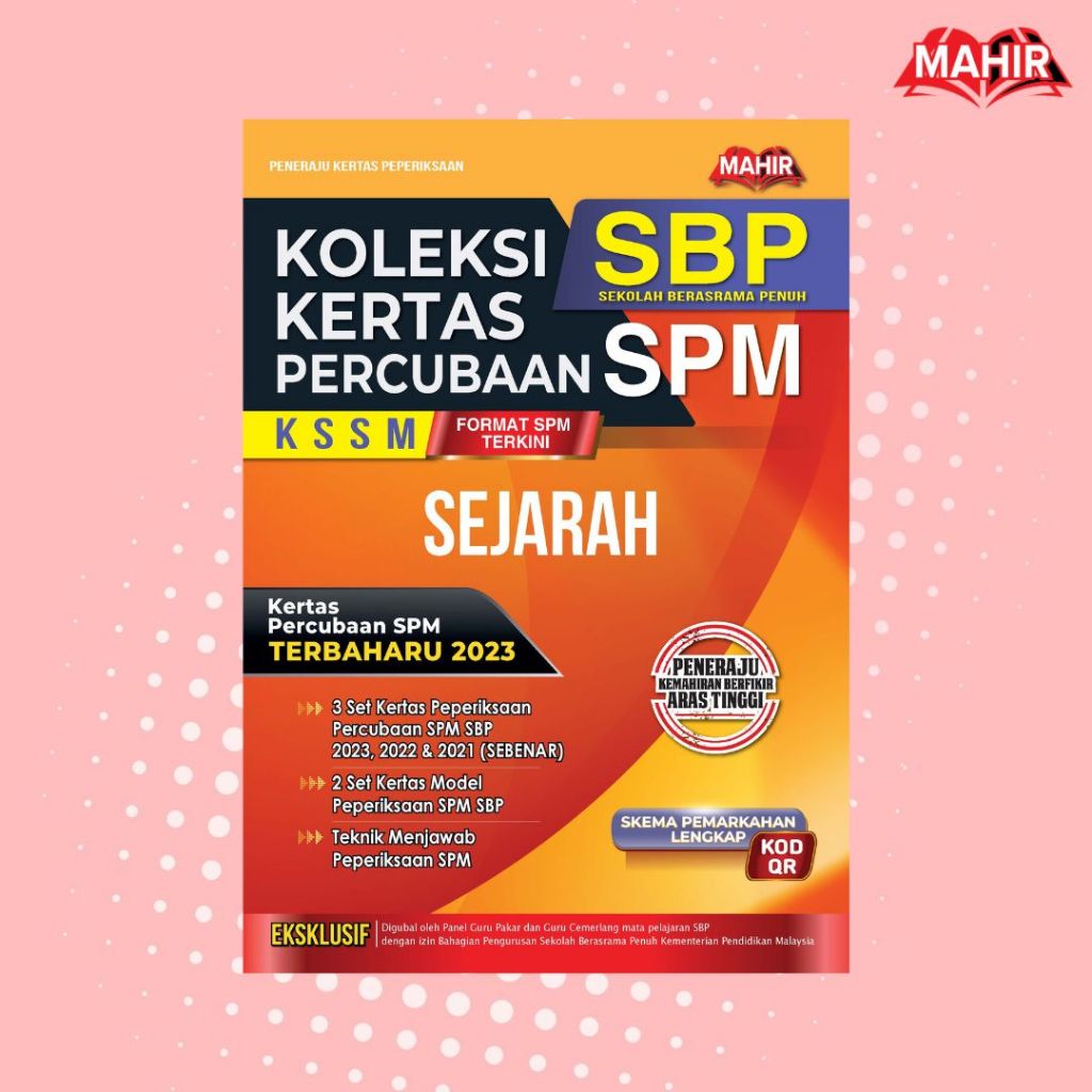 [MAHIR] KOLEKSI KERTAS PERCUBAAN SPM SBP SEJARAH 2024 Shopee Malaysia