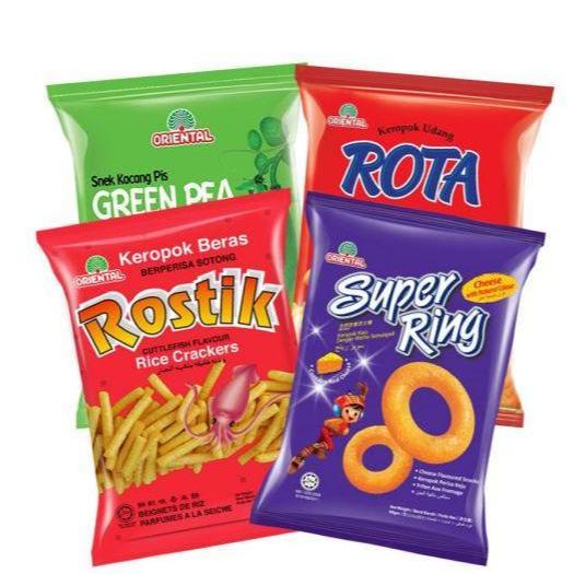 Oriental Keropok 60g Super Ring/Green Pea/Rota Prawn/Rostik Cuttlefish ...