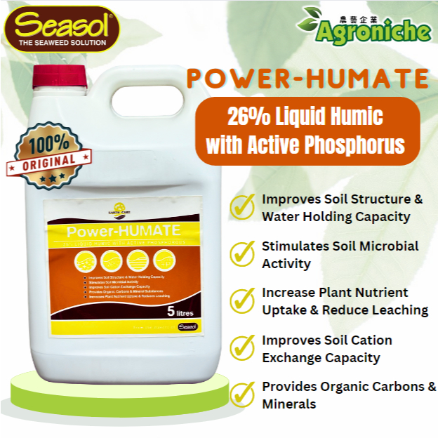 5 Liter Power Humate Seasol - Liquid Humic Product for Soil Fertilizer ...