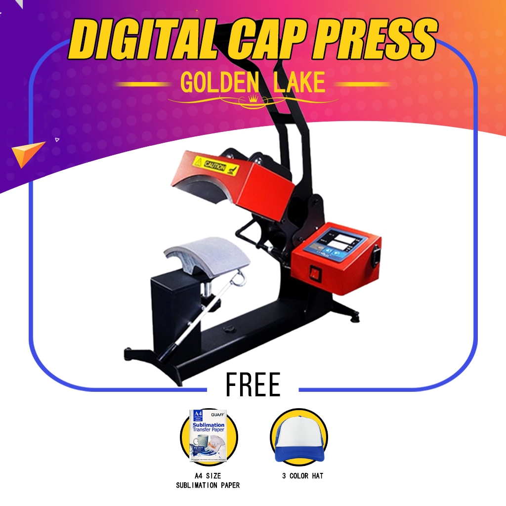 CUYI Digital Cap Press Heavy Duty Press Promotional Package (For Cap ...