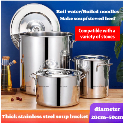 stainless steel 304 pot Periuk Sup Baldi sup keluli tahan karat ...
