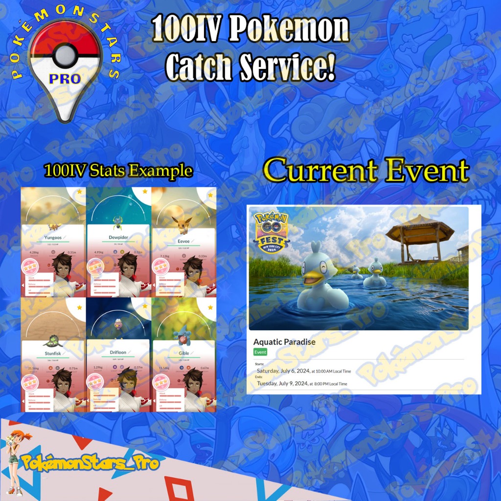 PokemonStars_Pro - Premium 100IV Pokemon Catch Service! (Based On ...
