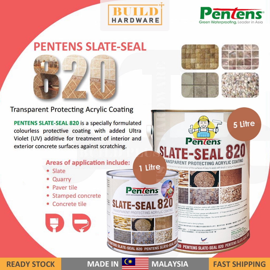 PENTENS SLATE SEAL 820 1L / 5L | Transparent Protecting Acrylic Coating ...
