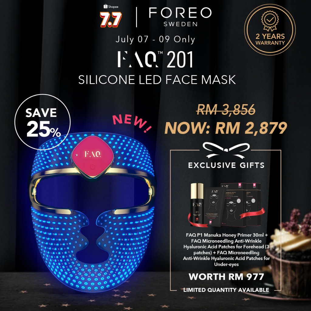 foreo faq tm 201 led anti ageing face mask treatment