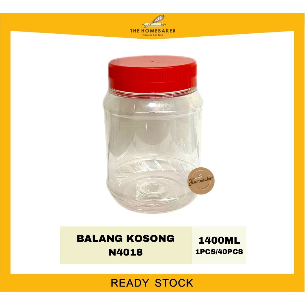 Balang Kosong / Balang Kuih Plastik Container / Balang Biskut / 红盖罐子 ...