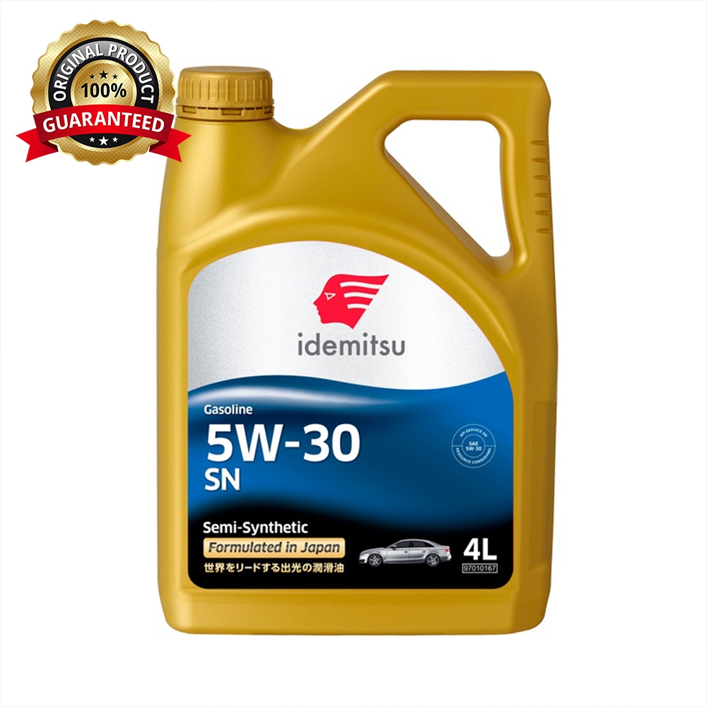 Idemitsu 5W-30 SN/GF-5 Semi Synthetic Gasoline Engine Oil (4L) | Shopee ...