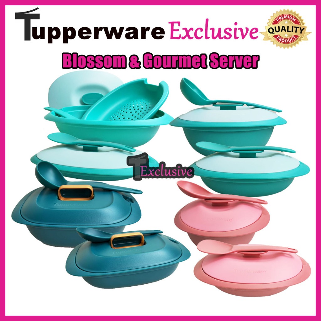 Tupperware Blossom Serveware \ Set Hidangan Lauk Bekas Hidangan Dining